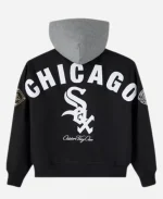  OVO x MLB Chicago White Sox Insulated Twill Bomber Jacket in Black