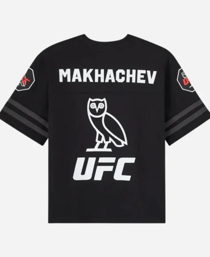 October's Very Own OVO x UFC Islam Makhachev Football Slub Black T-Shirt
