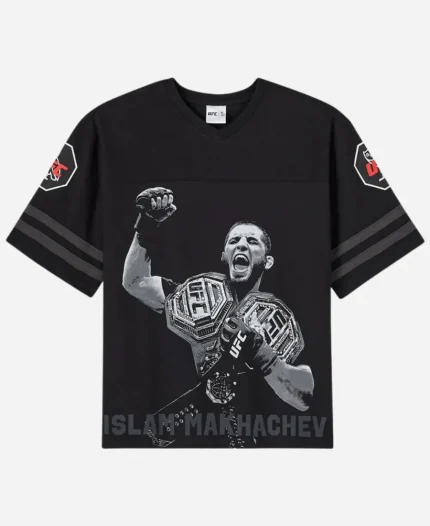 OVO x UFC Islam Makhachev Football Slub Black T-Shirt