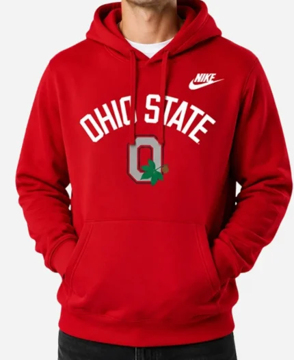 Nike Ohio State Legacy Arch Club Red Hoodie