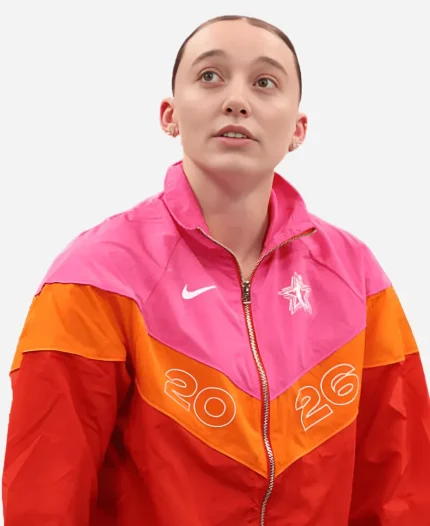 Paige Bueckers Nike WNBA All-Star Game 2026 Pink, Orange & Red Track Jacket