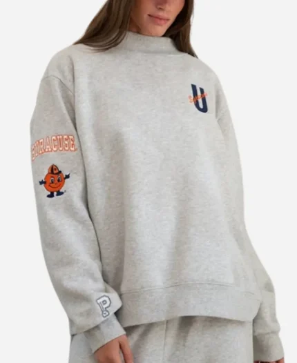 Parke x’47 Graphic Syracuse 2026 Grey Fleece Mockneck Sweatshirt