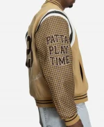 Patta Athletic Houndstooth Starfish Beige Jacket