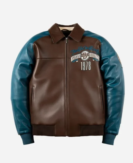 Pelle Pelle Fall True To Our Roots Leather Bomber Jacket