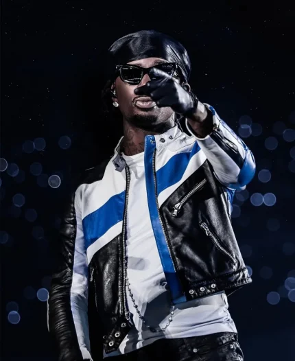 Playboi Carti The Weeknd 2026 Wembley Stadium Leather Jacket