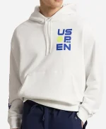 Polo Ralph Lauren US Open 2026 Tennis Championships Big Fit Graphic White Hoodie