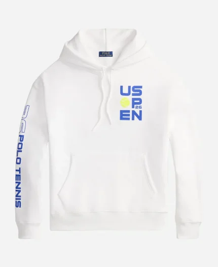 Ralph Lauren US Open Big Fit Graphic WhiteHoodie