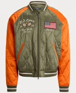  Unisex Polo Ralph Lauren US Open Souvenir Satin Jacket 