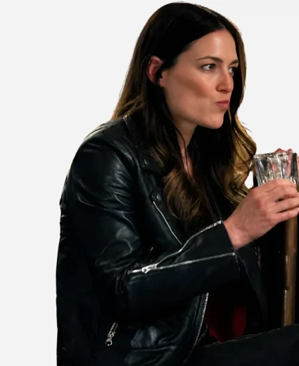 Angie O'Grady TV Series Ransom Canyon S01 Lauren Glazier Leather Jacket