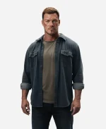 Alan Ritchson Reacher S04 Blue Denim Jacket