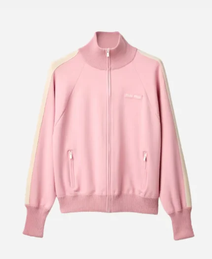 Rihanna Y2K Fashion Pink Track Jacket
