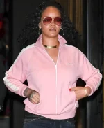 2026 NYC Y2K Fashion Miu Miu Rihanna Pink Track Jacket 