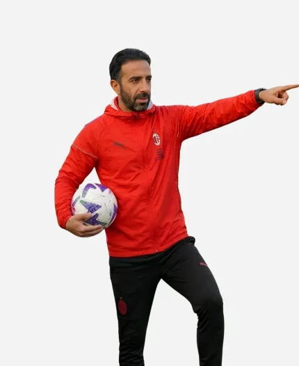 Rúben Amorim AC Milan Training Session Red Jacket
