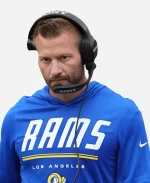 Sean McVay Los Angeles Rams x NFL Preseason 2026 Nike Dri-FIT Blue Hooded T-Shirt 