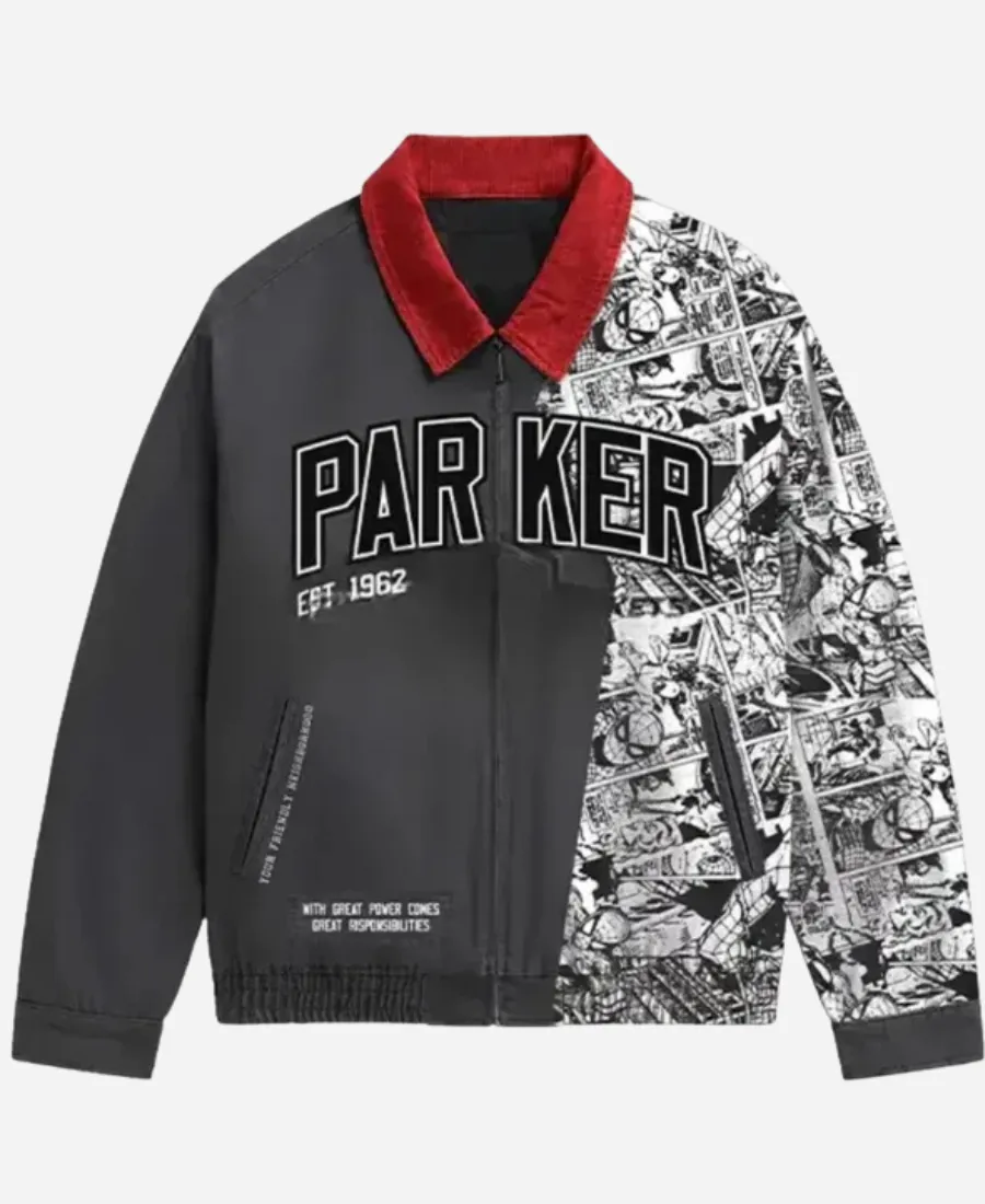 Spider-Man 2026 Workwear Peter Parker Jacket Marvel Spider-Man Brand New Day 2026 Peter Parker Workwear Grey JacketÂ