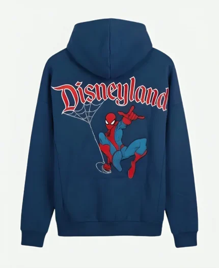 Spiderman Disneyland Blue Hoodie