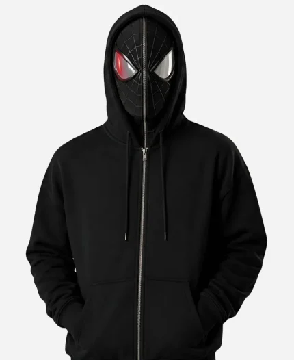  Spider-Man Legacy Wear 2026 Black Zip-Up Hoodie