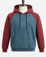 Spider-Man Quilted Raglan Red & Blue Hoodie