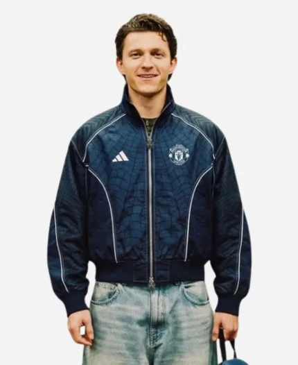 Manchester United x Spider-Man Tom Holland Blue Track Jacket