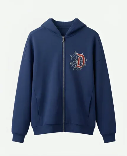 Spider-Man Disneyland 2026 Blue Zip-Up Hoodie 