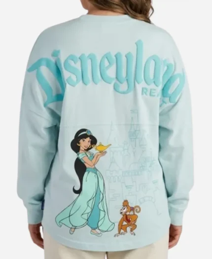 Spirit Jerseys x Disney Princess Jasmine Blue Oversized Sweatshirt