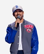 Star Wars Starfighter Ryan Gosling Mickey Mouse Club Blue Bomber Jacket
