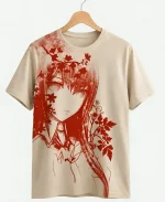 Steins Gate Kurisu T-Shirt in Biege