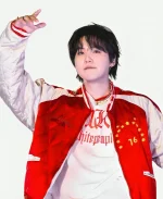 Suga BTS World Tour ARIRANG Toronto Red Bomber Jacket