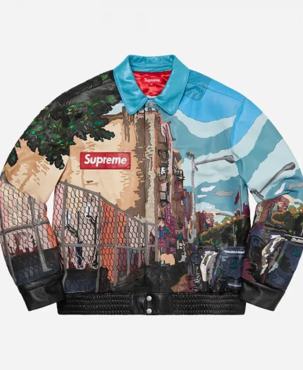 Supreme x Jeff Hamilton Ridge Street Leather Jacket