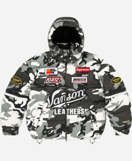 Supreme x Vanson FW 26 Camo Cordura Down Jacket