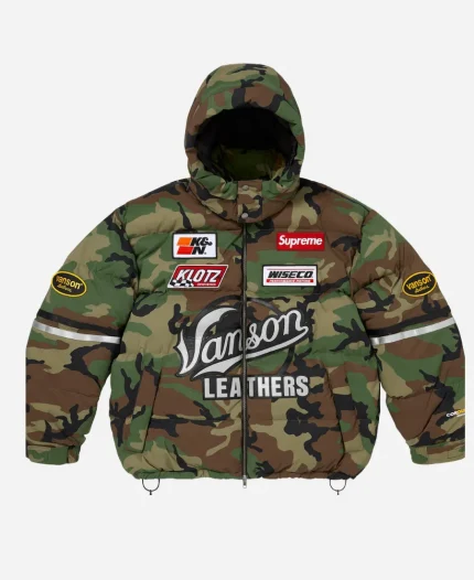 Supreme x Vanson Leathers Fall Winter 2026 Down Hooded Puffer Jacket