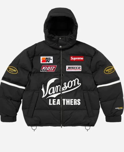 Supreme x Vanson Black Cordura Down Jacket