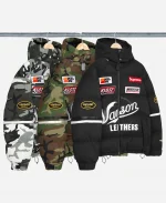 Supreme x Vanson Leathers FW 2026 Cordura Down Hooded Puffer Jacket - Black, Camouflage & Snow Camo