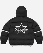 Supreme x Vanson Leathers FW 2026 Cordura Down Hooded Puffer Jacket - Black