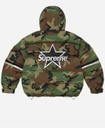 Supreme x Vanson Leathers Cordura Down Jacket in Woodland Camo