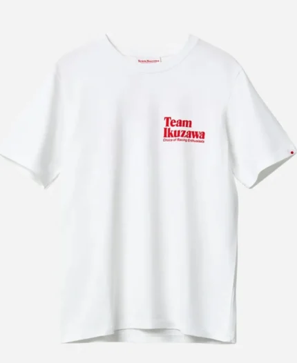  TAG Heuer x Team Ikuzawa Organic White Cotton T-Shirt 