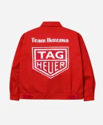 TAG Heuer x Team Ikuzawa x BWD Red Work Zip-Up Jacket