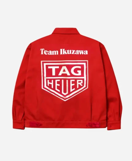 TAG Heuer x Team Ikuzawa x BWD Red Work Zip-Up Jacket