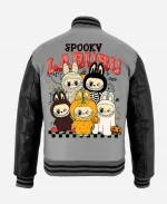 The Spooky Labubu Wool Varsity jacket