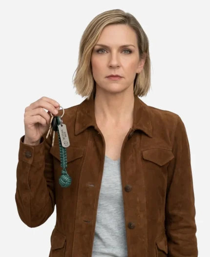 The Stick Season 02 Rhea Seehorn Brown Suede Jacket 