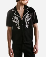 The Young and the Restless Michael Graziadei Embroidered Black Shirt