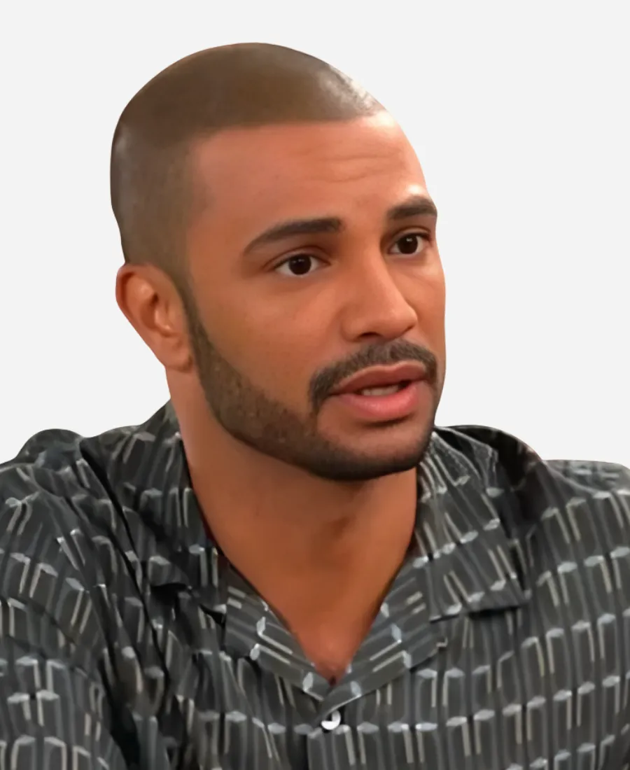 The Young and the Restless Nathan Owens Avery Stripe Shirt The Young and the Restless Nathan Owens Avery Stripe Printed Shirt