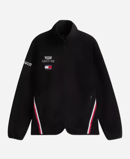 Tommy Hilfiger x Cadillac F1 Team Black Fleece Full-Zip Jacket