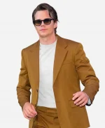 Tribeca Festival NYC Bill Skarsgård Brown Blazer