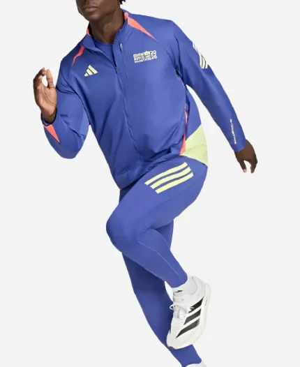 Unisex Adidas Berlin Marathon Legends Blue Jacket