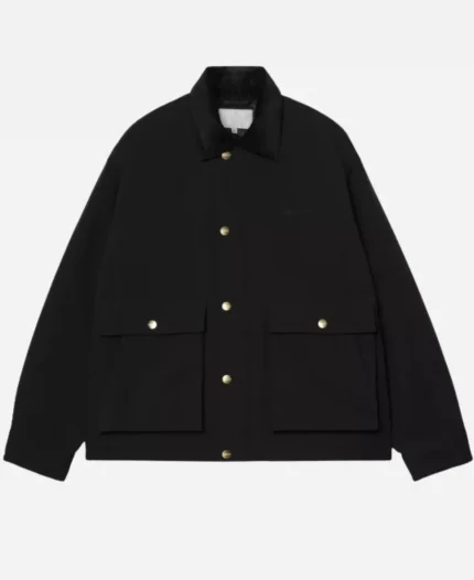 Carhartt WIP 2026 Quentin Black Cotton Jacket