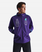 Mercedes-AMG F1 2026 Vanda Bloom Purple Team Rain Jacket