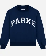 Parke Polka Dot Letter Varsity Sweatshirt