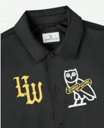 OVO University of Waterloo Coaches Jacket in Black