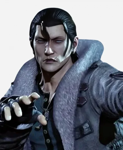 Video Game Tekken 8 Sergei Dragunov Grey Fur Coat